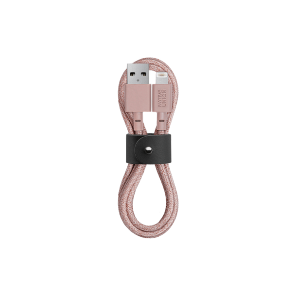 BELT CABLE ROSE (USB-A TO LIGHTNING)