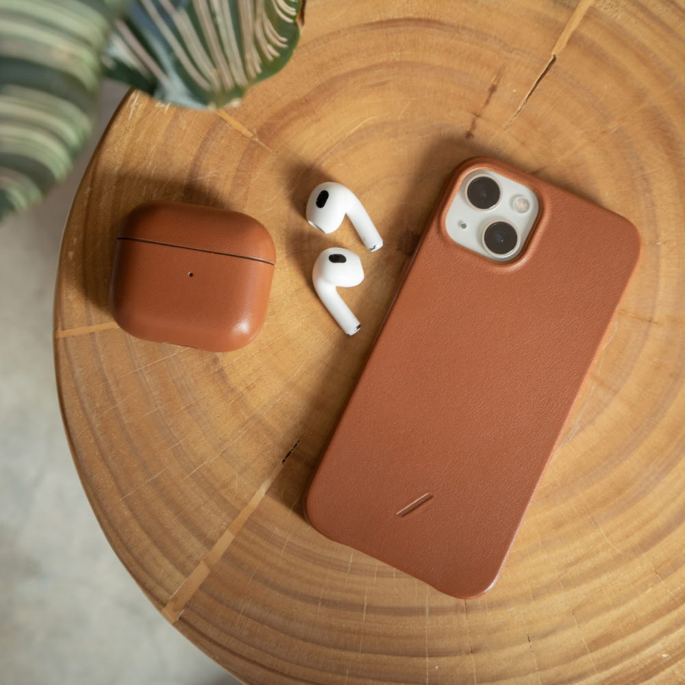 LEATHER CASE AIRPODS (3세대) - BROWN